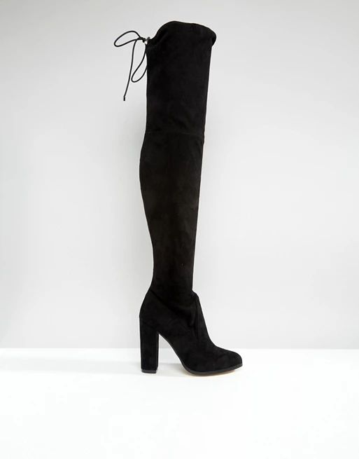 ASOS KINGDOM Stretch Over The Knee Heeled Boots | ASOS US