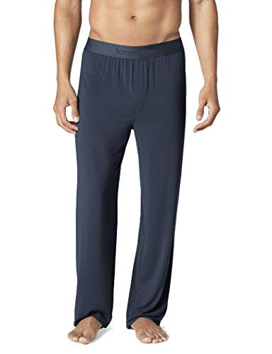 Tommy John Men's Second Skin Pajama Pants - Comfortable Soft Sleep & Lounge Bottoms for Men (Dress Blue, Medium) | Amazon (US)