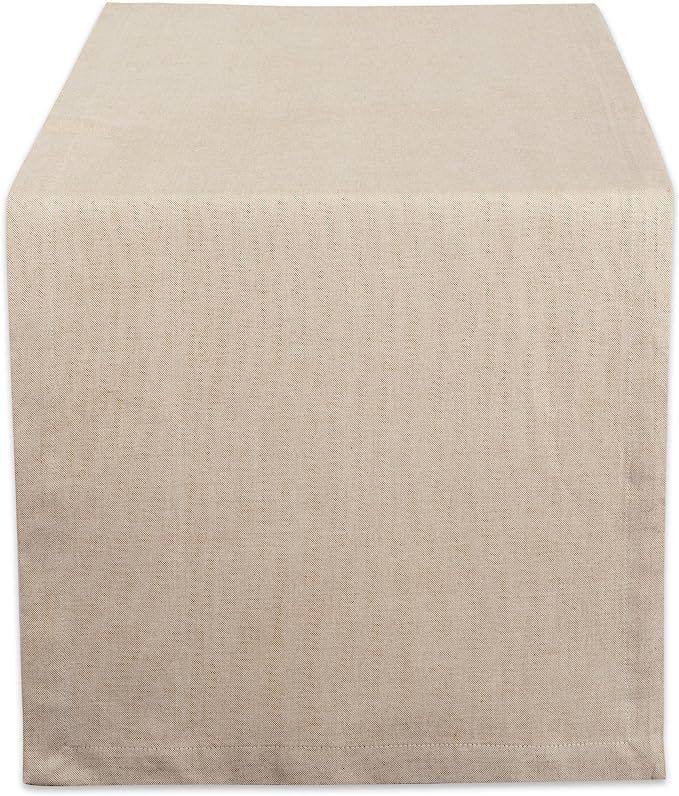 DII Chambray Kitchen, Tabletop Collection, Natural, 14x72 Table Runner | Amazon (US)