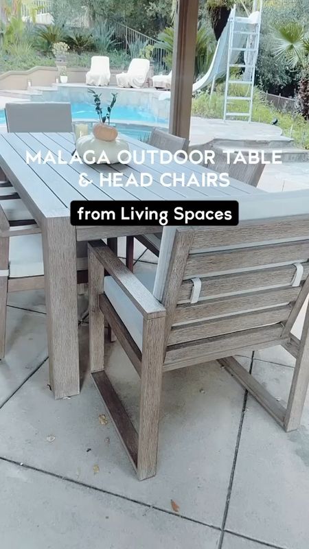 This outdoor table and head chairs are from the Malaga collection at Living Spaces and I can’t link them here. 

BUT the side chairs are from Wayfair and they are a beautiful match with this set. They are lovely with the rope back and I think they would mix well with a lot of other pieces! 

#outdoortable #outdoordining #outdoorfurniture 

#LTKhome