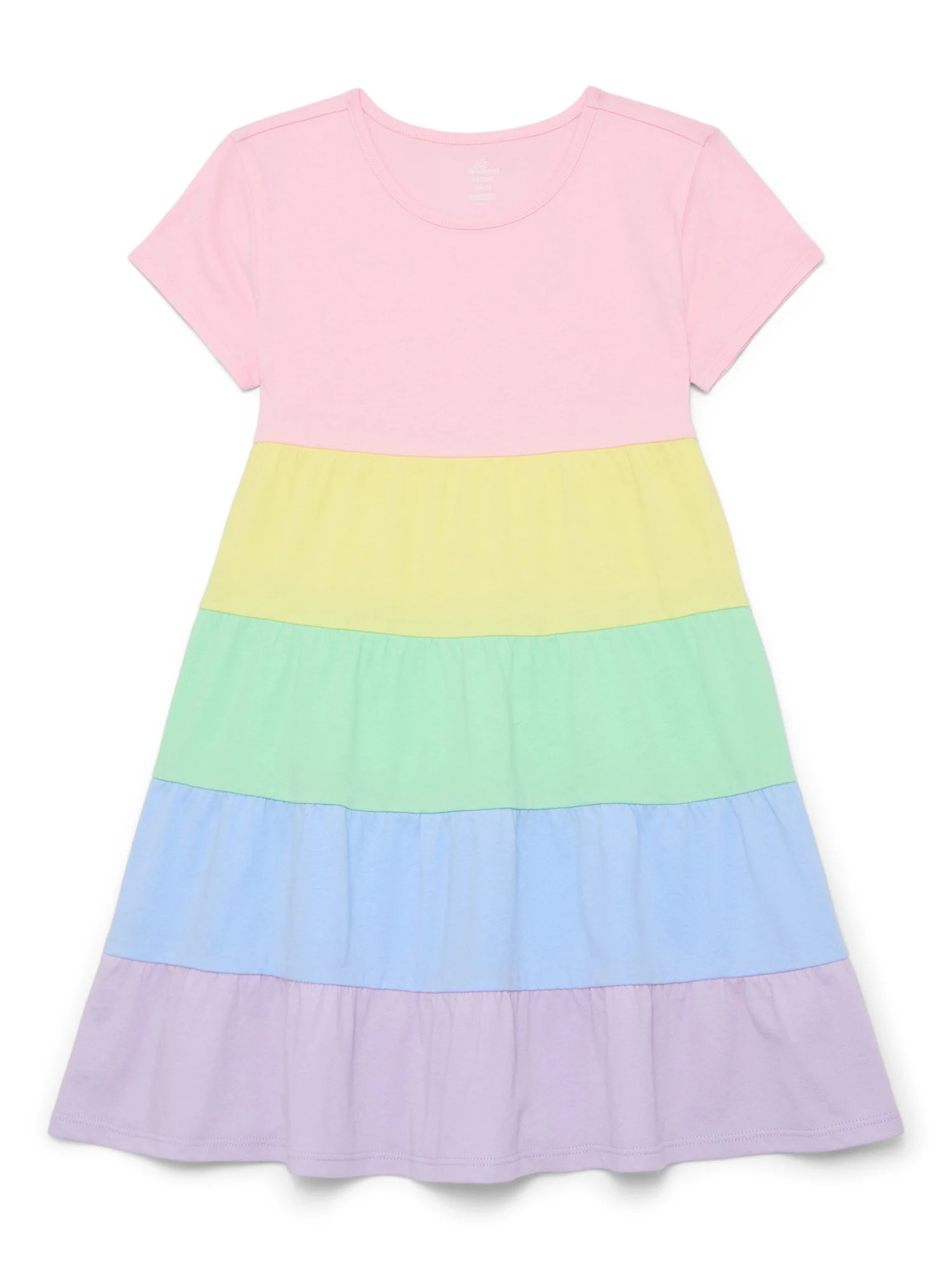 Easter Girls Dress with Short Sleeves from Way to Celebrate, Sizes 4-18 | Walmart (US)