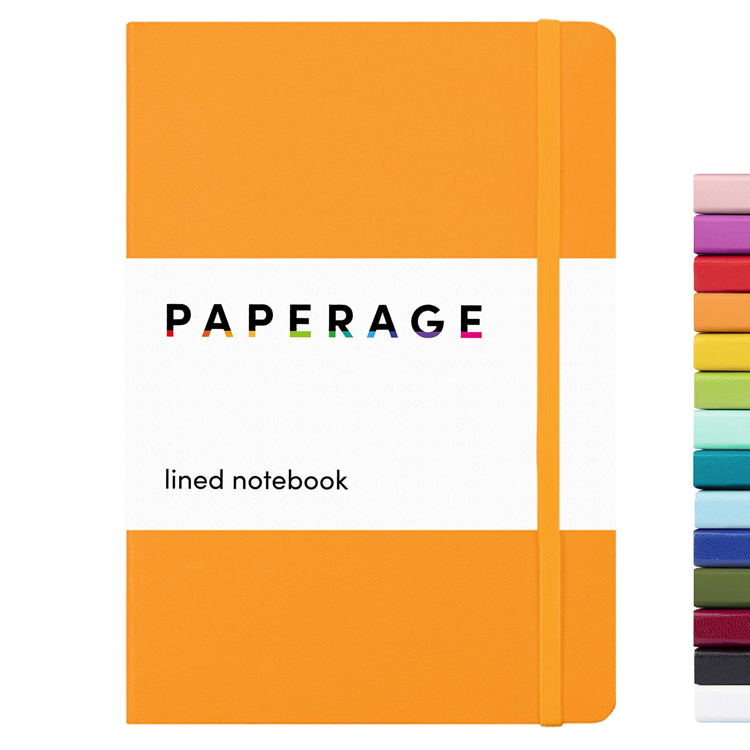 PAPERAGE Lined Journal Notebook, (Marigold), 160 Pages, Medium 5.7 inches x 8 inches - 100 GSM Thick | Amazon (US)