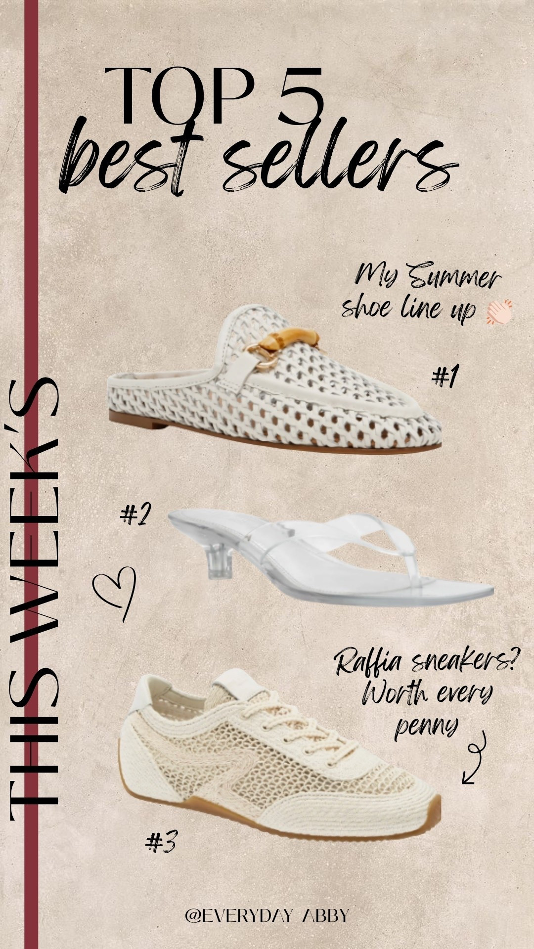 3 shoes i’ll be wearing on repeat this summer! Which ones are you ordering (or have you already ordered😉)?!

#LTKgrwm #LTKootd