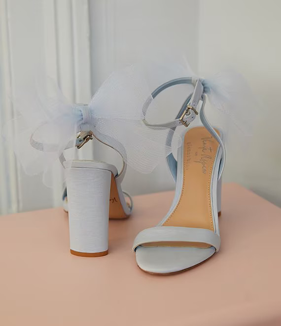 x Venita Aspen Amena Satin Bow Back Dress Sandals | Dillard's