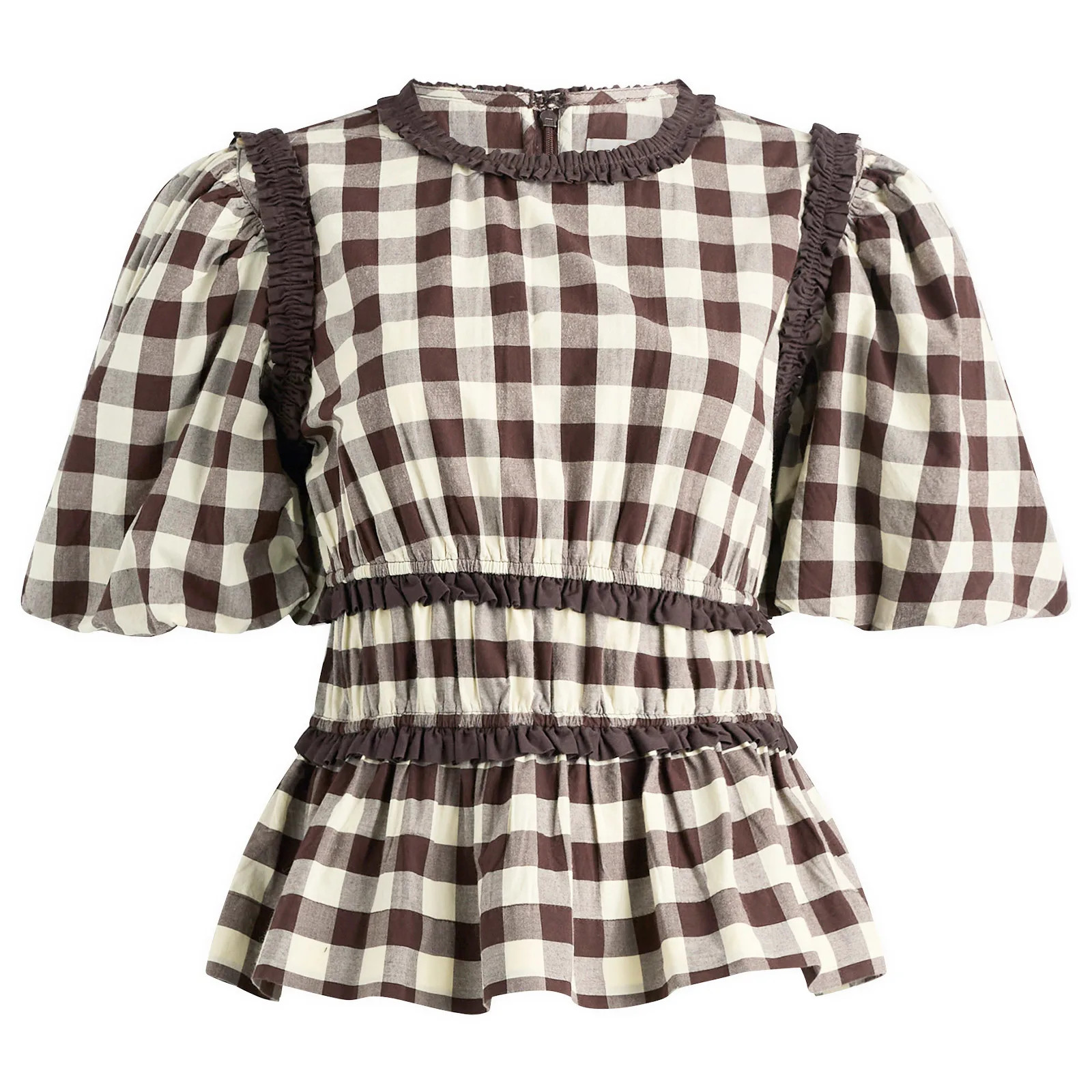 Damson Madder Everly Ruffle Blouse | END. Clothing