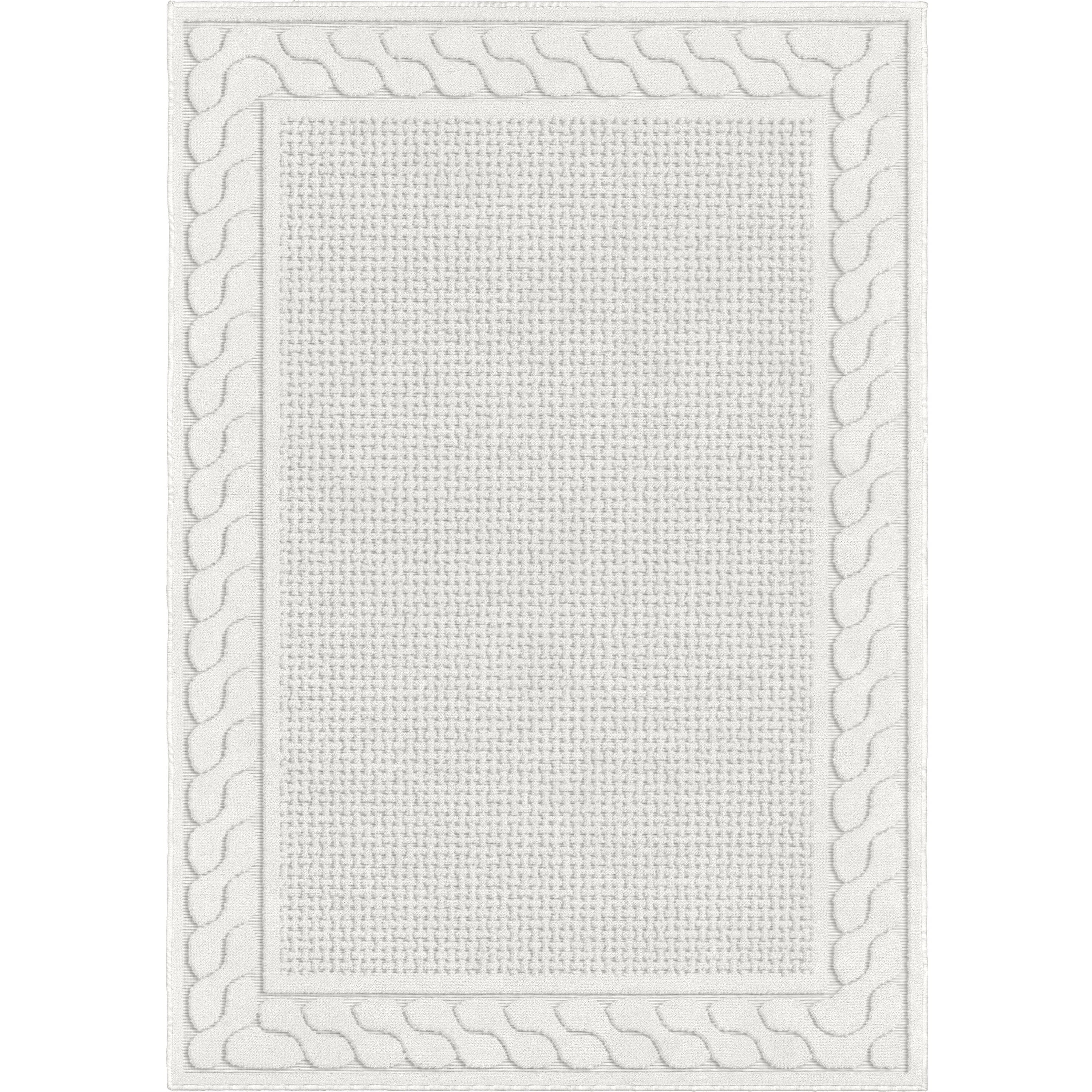 My Texas House Picket Fences, Country/Cottage, Border, Woven Area Rug, 7'9" x 10'10" - Walmart.co... | Walmart (US)