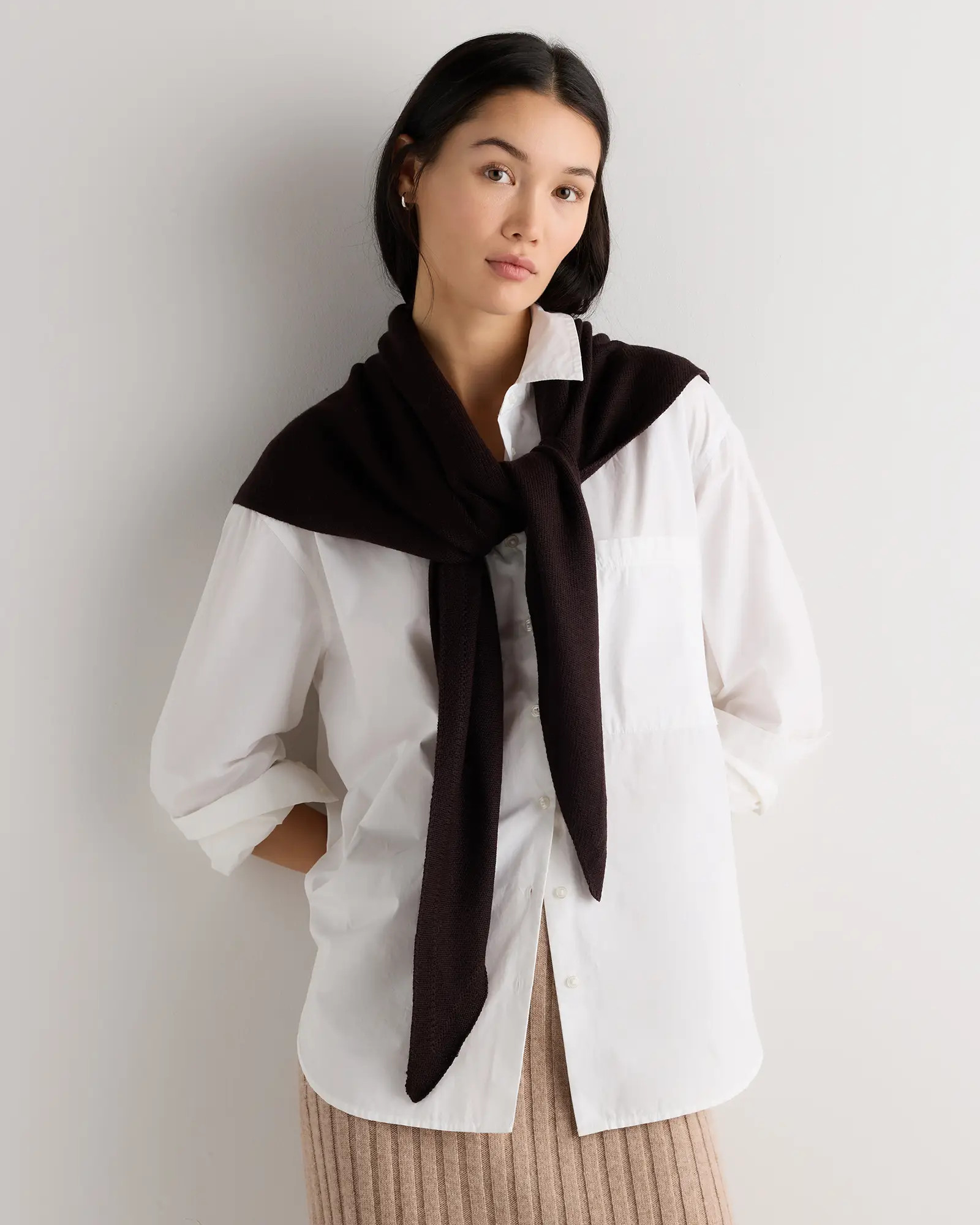 100% Merino Wool Large Triangle Scarf | Quince