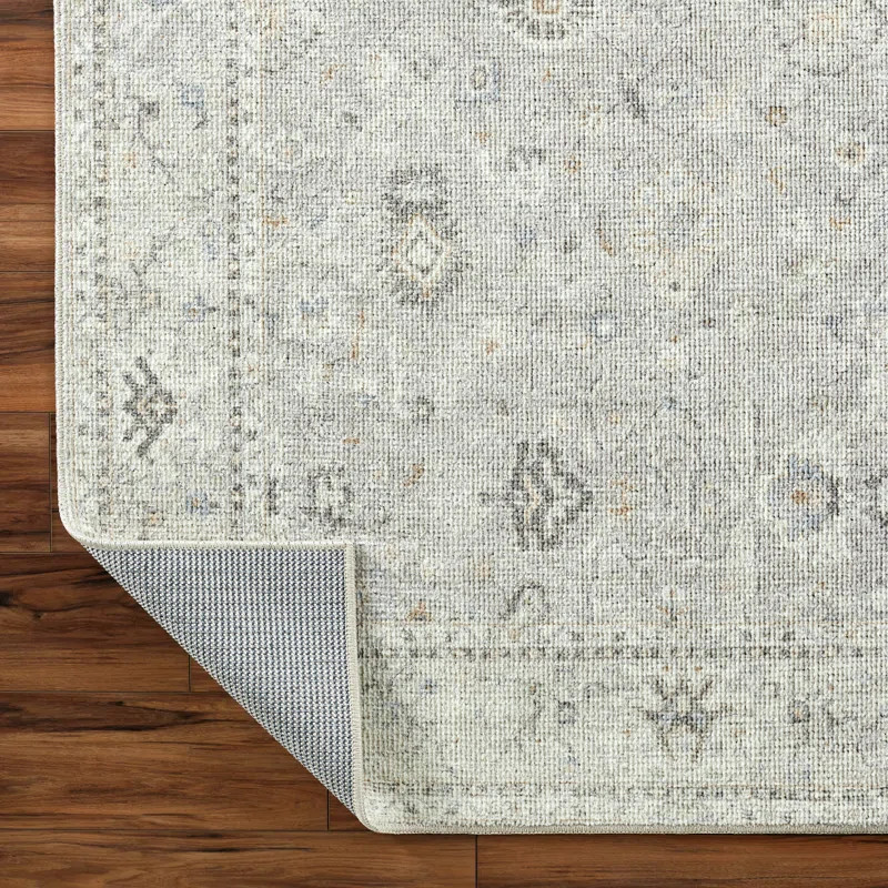 Becki Owens x Livabliss Davina Oriental Feather Gray/Taupe Area Rug | Wayfair North America