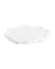 12in Marble Flower Cake Stand | Marshalls