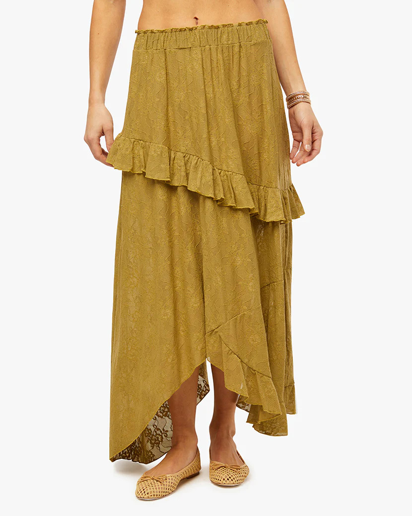 Lace Ruffle Skirt | We Wore What