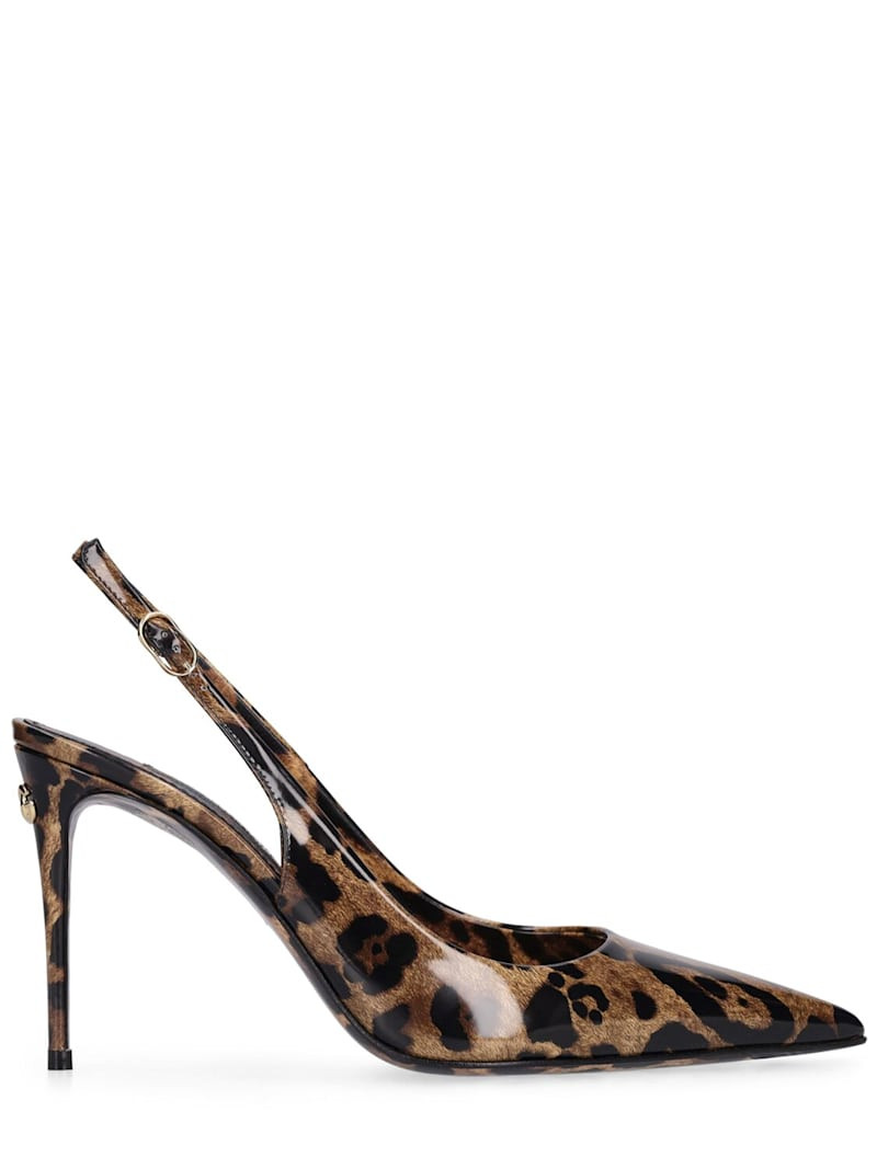 90mm Lollo printed leather pumps | Luisaviaroma