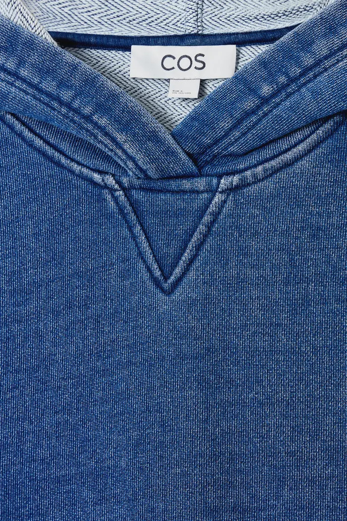 Cotton Jersey Denim Hoodie | Nordstrom