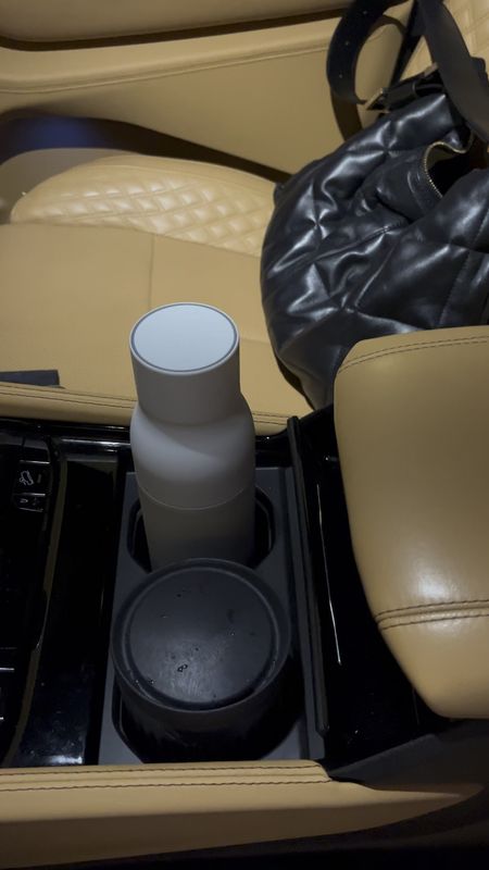 Get in the car with me. I have my Larq water bottle and my Huskee coffee cup. They both fit perfectly in my cupholders. And then I have my AllSaints Edbury quilted bag, in the passenger seat, of course. 

#LTKtravel #LTKitbag #LTKstyletip