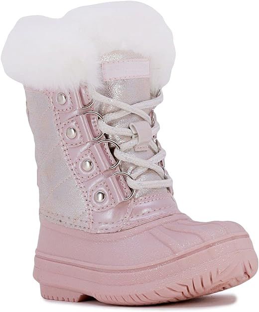 LONDON FOG Girls Toddler Endfield Cold Weather Warm Lined Snow Boot | Amazon (US)