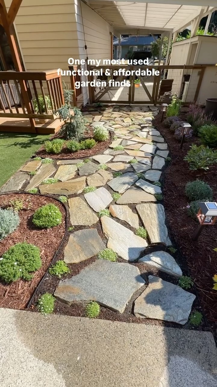 This recycled, flexible plastic edging is from Amazon. It works best when you nestle it between two materials like I did here (topsoil/mulch and pavers). In my opinion, it’s the most budget-friendly, discrete product available to keep those neat, clean lines between landscaping materials! 

Happy gardening 🌱🪴


#LTKHome #LTKSeasonal #LTKFindsUnder50