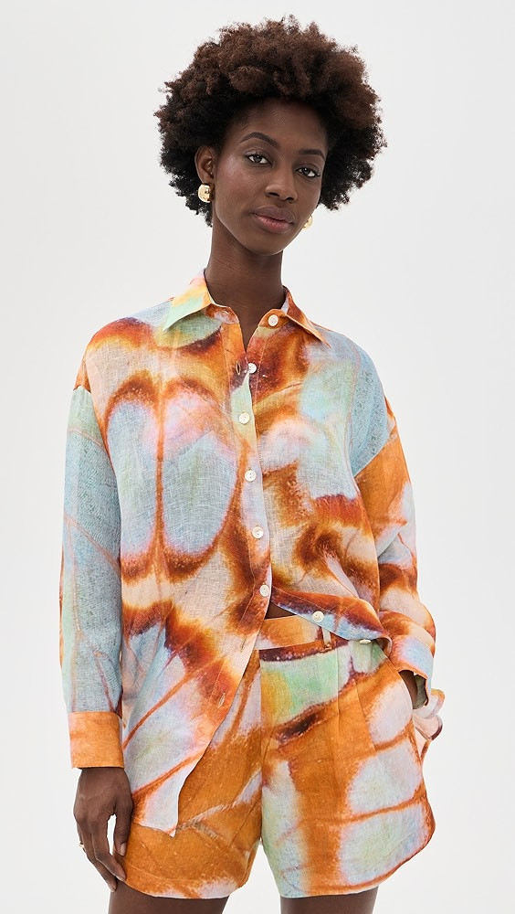 Playa Linen Boyfriend Shirt | Shopbop