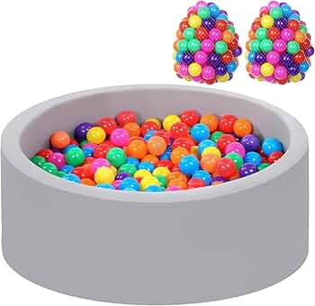 Foam Ball Pit for Toddlers with 200 Balls, Large Baby Ball Pit for Babies with Soft Memory Sponge... | Amazon (US)