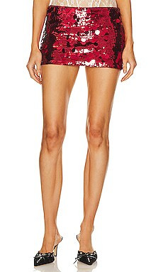 GUIZIO Paillette Skirt in Merlot from Revolve.com | Revolve Clothing (Global)
