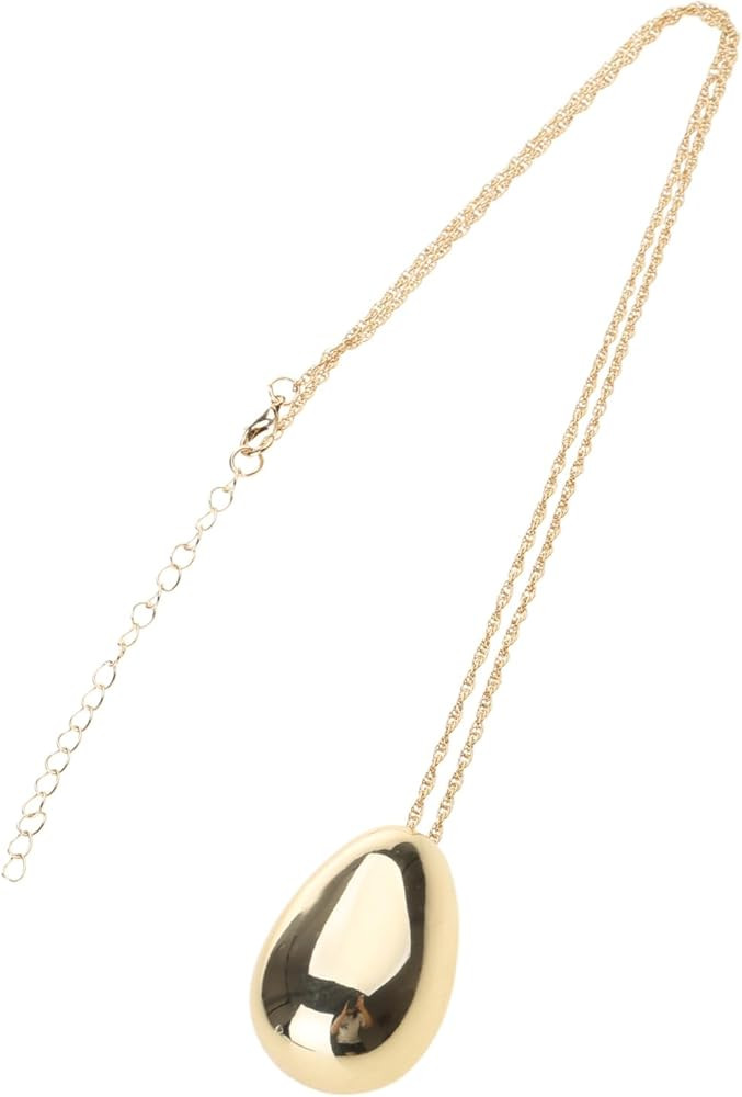 Stylish Pendant Necklace Simple Smooth Pendant Neckchain Adornment Eye Catching Neck Accessory St... | Amazon (US)