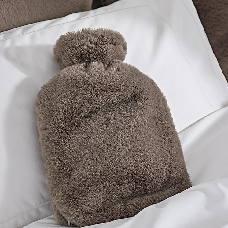Super Soft Faux Fur Hot Water Bottle | The White Company UK & ROW