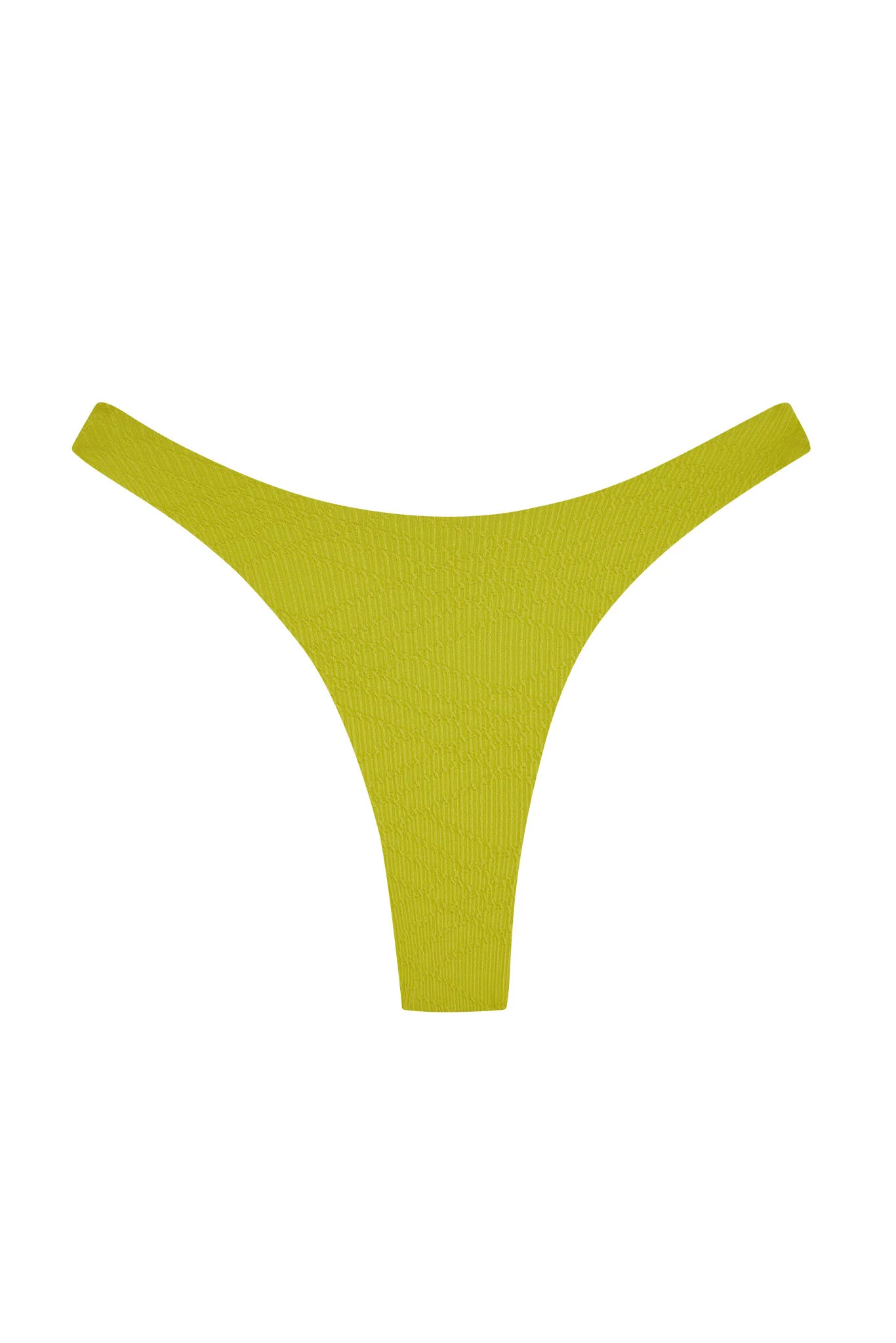 Tamarama Bottom - Chartreuse Summer Plaid | Monday Swimwear