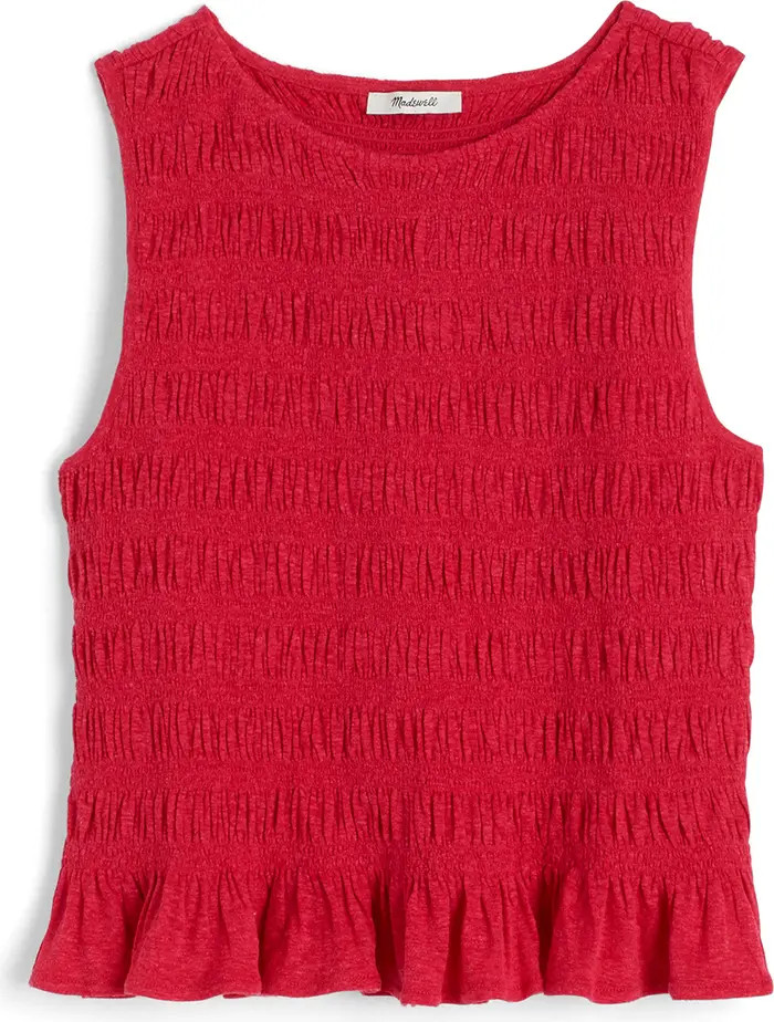 Madewell Smocked Tank Top | Nordstrom | Nordstrom