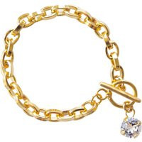 Gold Link Bracelet - Cable Thin Dainty Pendant Chunky | Etsy (US)