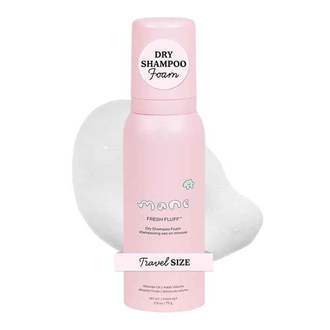 Mane Fresh Fluff Dry Shampoo Foam - Travel Size Dry Shampoo for Women - Volumizing Light + Creamy... | Amazon (US)