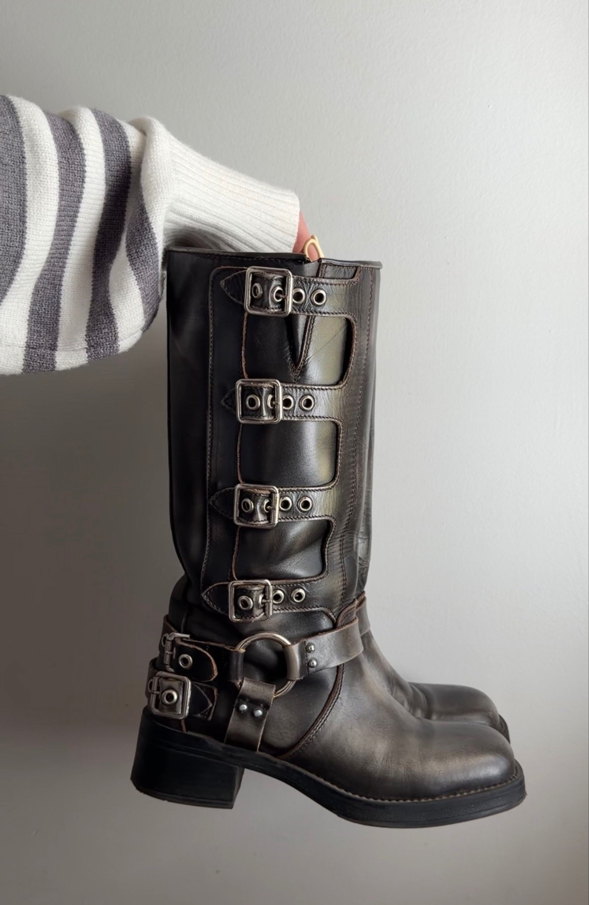 my faveee moto style boots , they age like fine wine. Tight at first - once broken in they are the besttttt 

#LTKFestival #LTKSeasonal #LTKSaleAlert