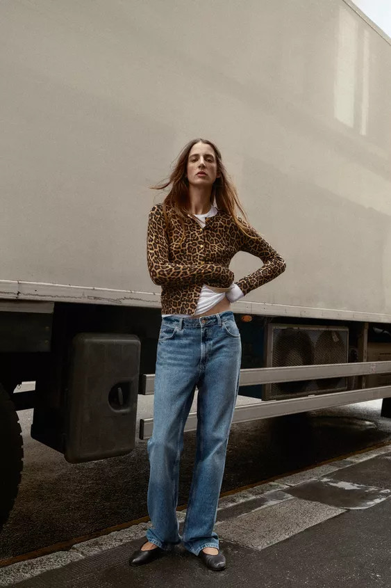 ANIMAL PRINT CARDIGAN | Zara UK