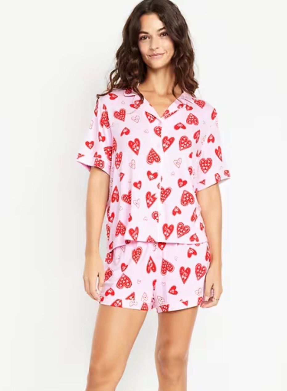 Hearts pjs!  🩷❤️

#LTKmorningroutine #LTKValentine #LTKselfcare