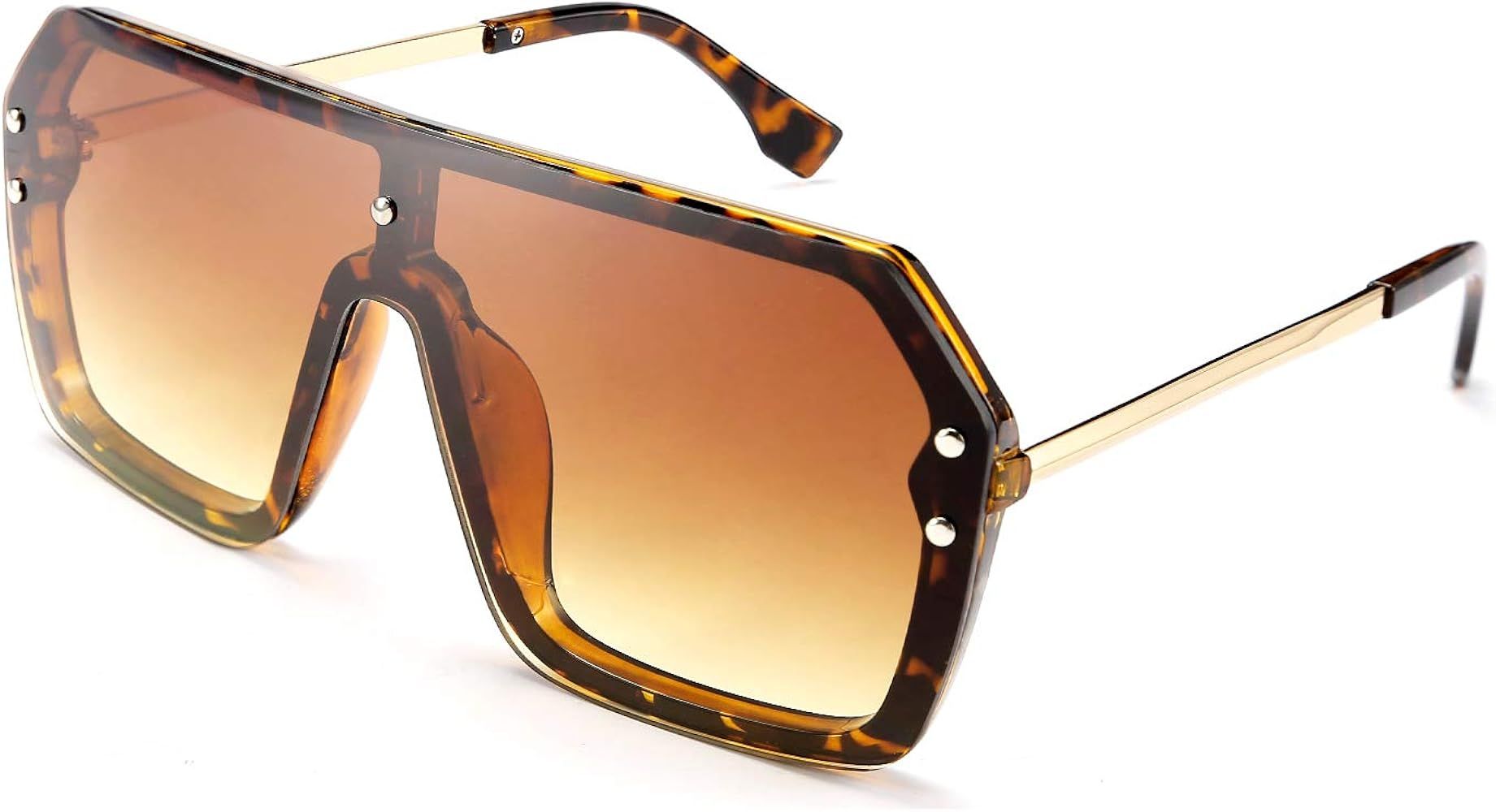 FEISEDY Classic Siamese One Piece Sunglasses Nice Rimless Stylish Retro Design for Women Men B257... | Amazon (US)
