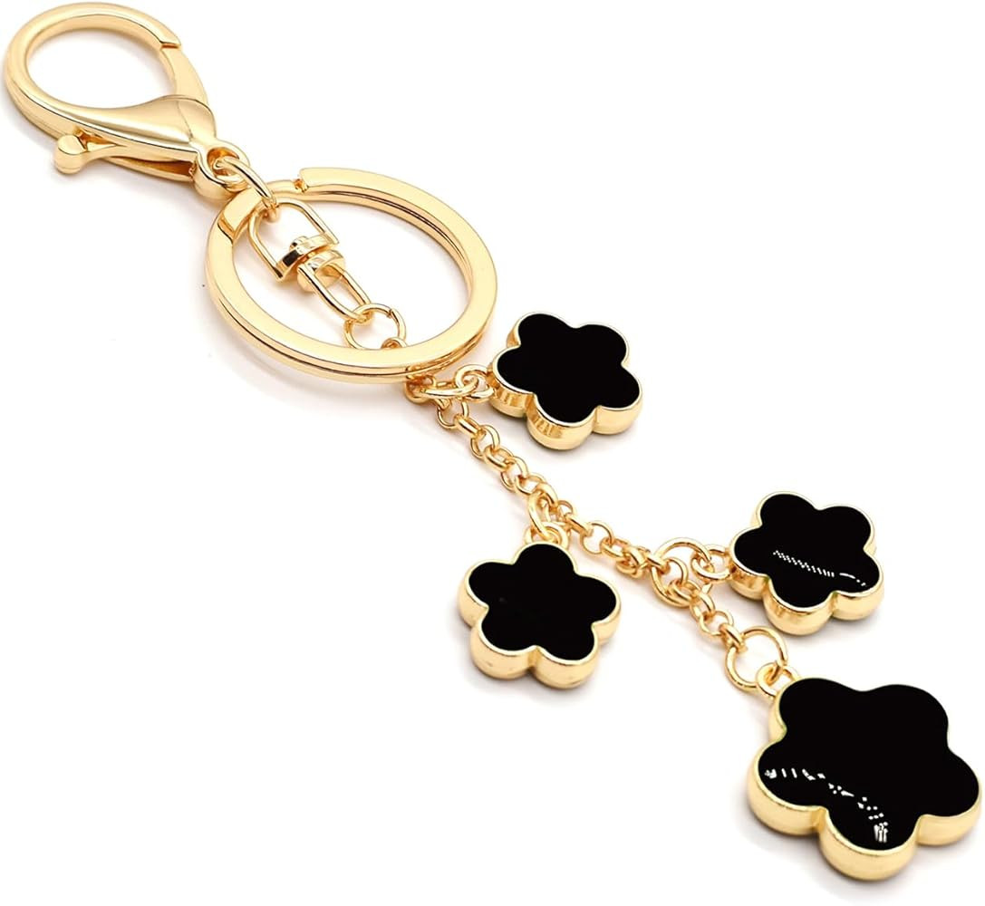 HOSBY Keychains for Womens, Bag Charm Flowers Car Key Chain Key Ring Pendant for Purse, Handbag B... | Amazon (US)