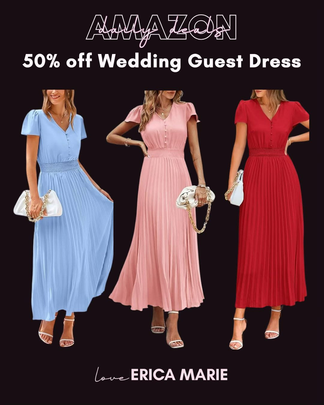 Loving these gorgeous wedding guest dresses! They are 50% off right now and come in the prettiest summer colors. Flattering, elegant, and perfect for summer.

Dresses for Wedding Guests, Women's Dress, Formal Dress Attire, Dresses on Sale 

 #LTKootd #LTKSaleAlert