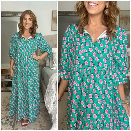 A really cute summer midi dress! Found it on Walmart and it’s under $20! Definitely size down a size and this one. Comes in lots of colors!

Walmart fashion. Walmart finds. LTK under 50. Summer midi dress. 
