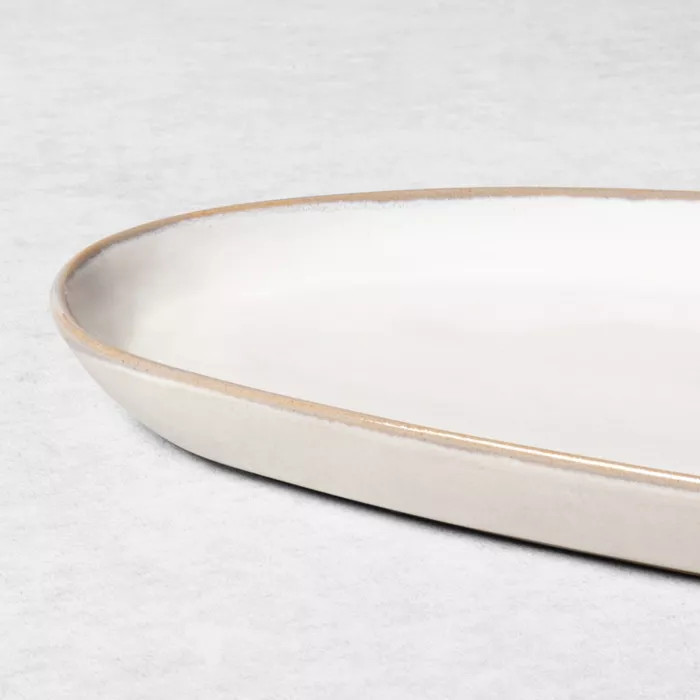 Stoneware Reactive Glaze Oval Serve Tray - Hearth & Hand with Magnolia | Target
