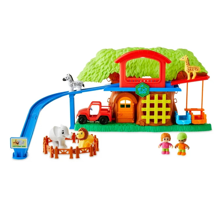 Kid Connection Animal Zoo Play Set, 22 Pieces - Walmart.com | Walmart (US)