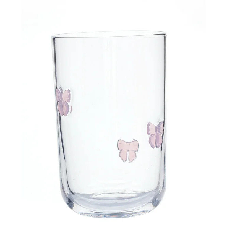 Mainstays Bow Charm Drinking Glass | Walmart (US)