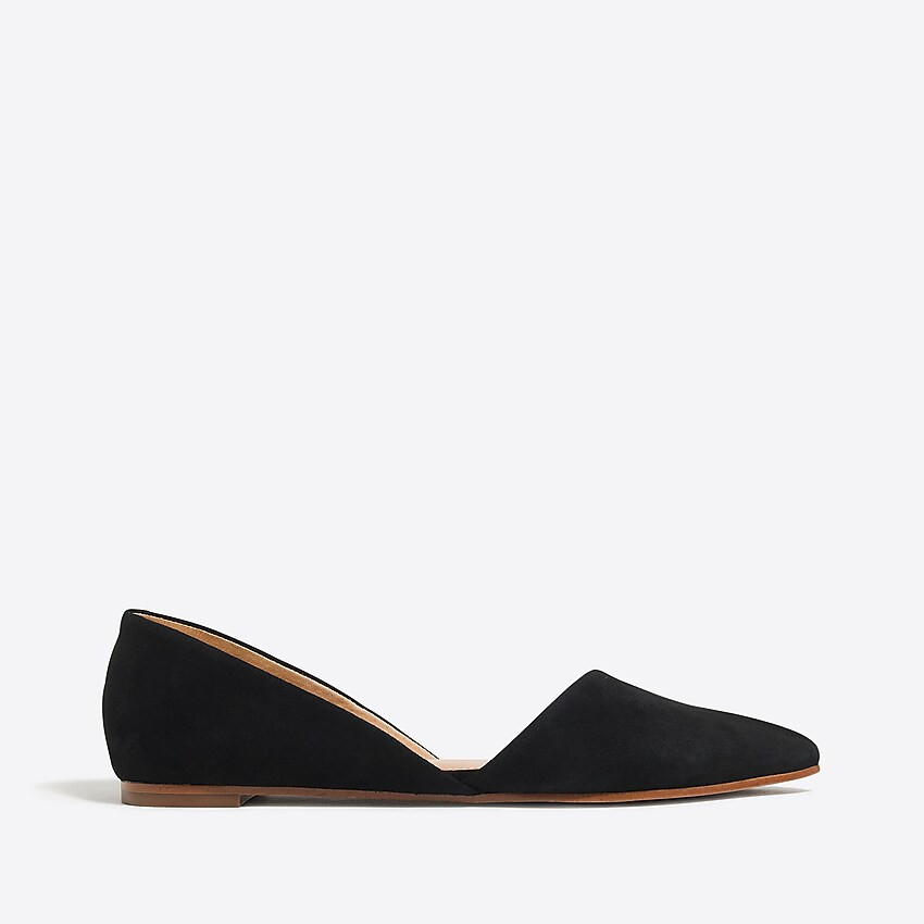 Zoe suede d'Orsay flats | J.Crew Factory