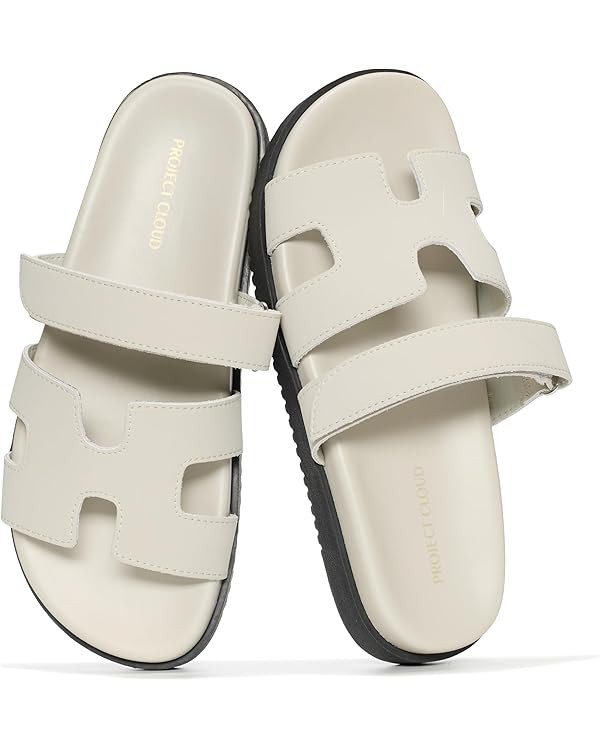 Project Cloud 100% Genuine Leather Sandals for Women Footwear - Stylish Womens Sandals with Plush... | Amazon (US)