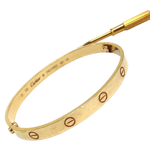 Cartier 18K Yellow Gold 750 Love Bracelet 6mm & Screwdriver 7.1"-7.4" (21) 31.3g  | eBay | eBay US