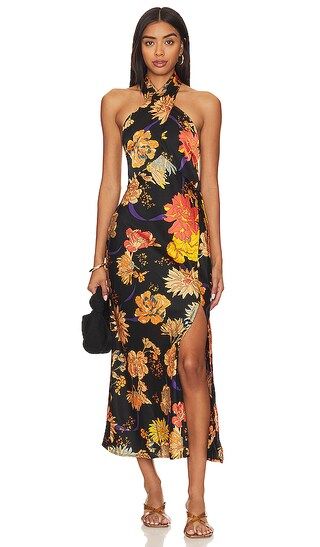 Marissa Dress in Black & Orange Floral | Revolve Clothing (Global)