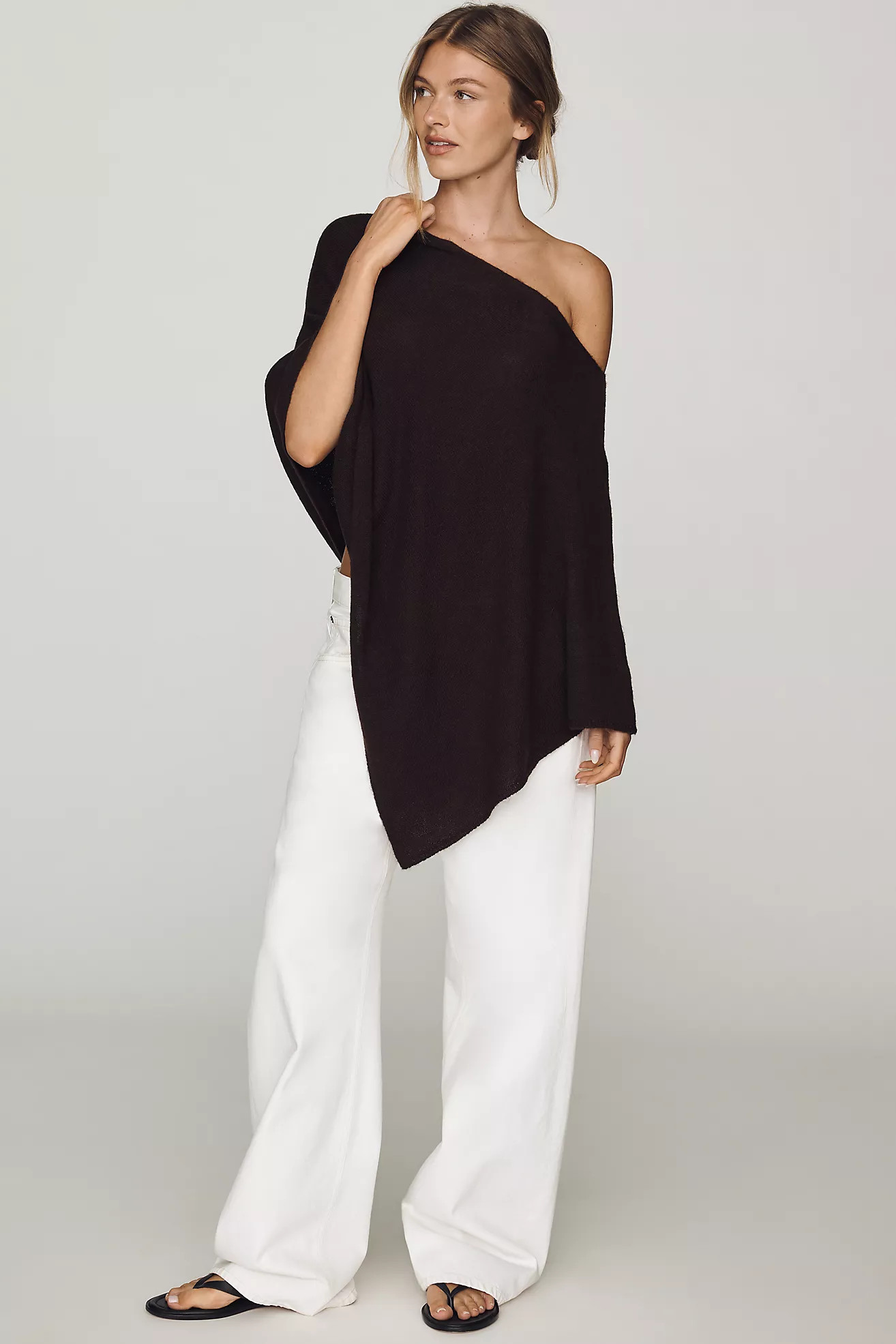 By Anthropologie Knit Asymmetric Poncho | Anthropologie (US)