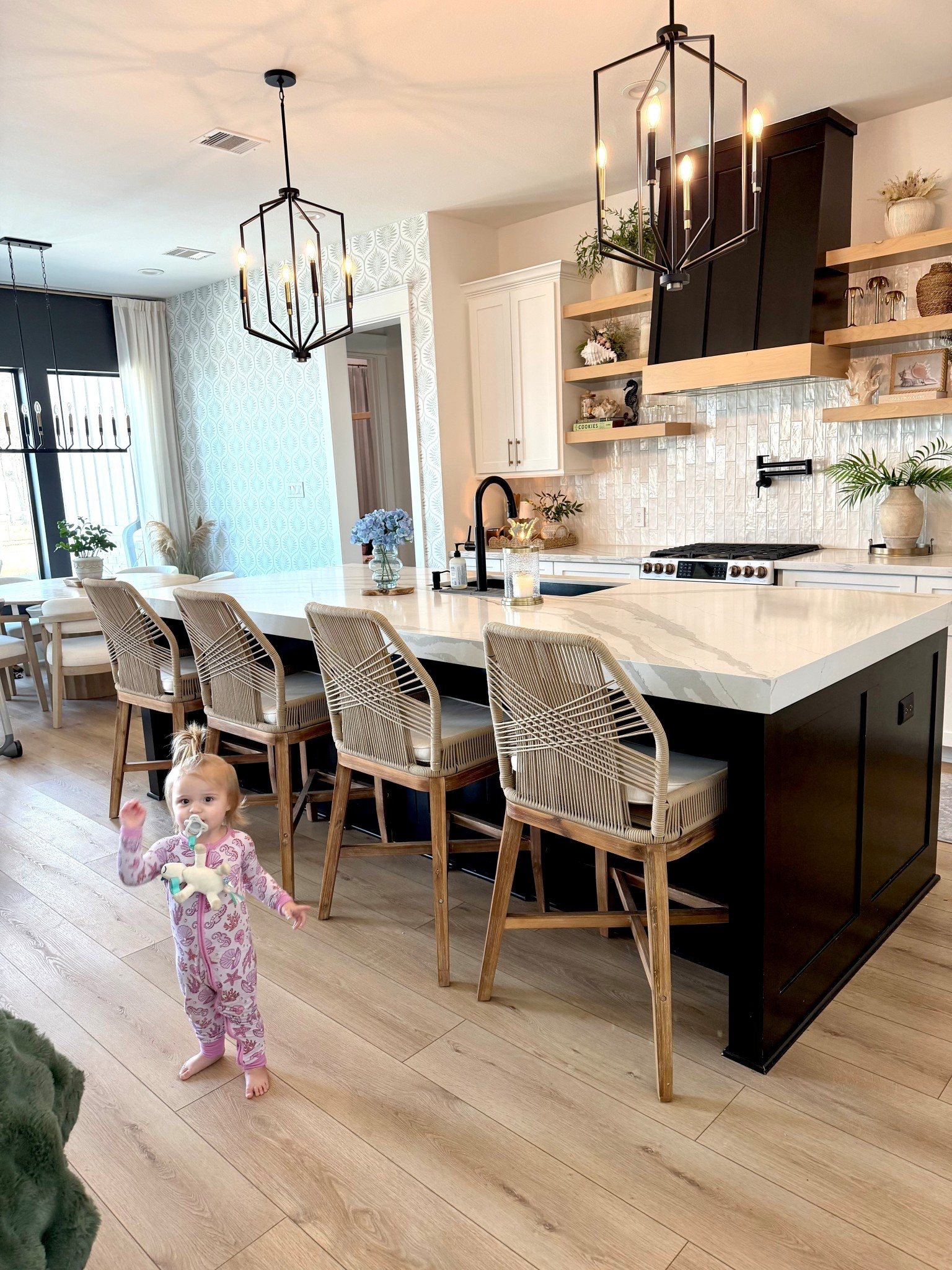 My bar chairs are old from TJ Maxx and they’re the Lilliana and August brand. I linked some VERY SIMILAR ONES! 

#LTKHome