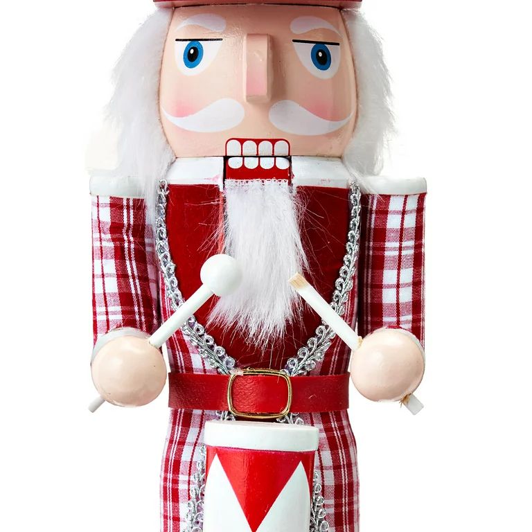 Holiday Time Red & White Nutcracker Christmas Decor | Walmart (US)