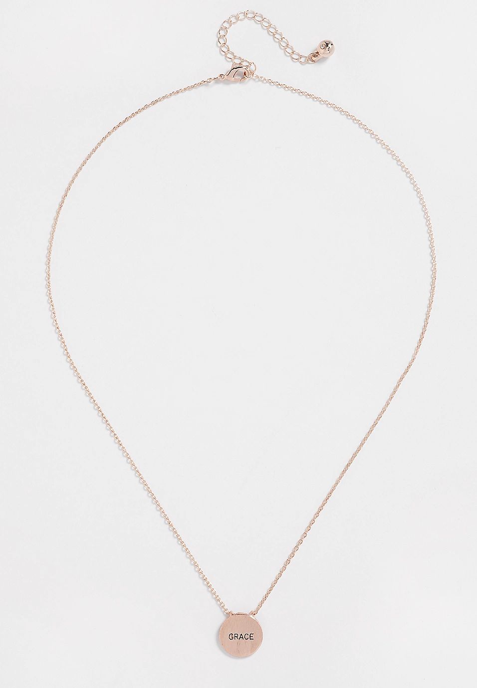 Dainty Rose Gold Grace Necklace | Maurices