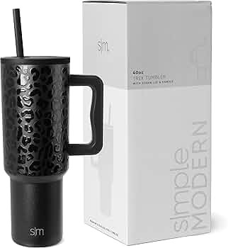 Simple Modern 40 oz Tumbler with Handle and Straw Lid | Insulated Cup Reusable Stainless Steel Wa... | Amazon (US)