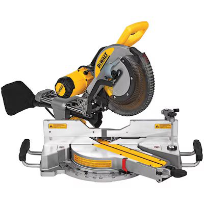 DEWALT 12-in 15-Amp Dual Bevel Sliding Compound Corded Miter Saw (Corded) | Lowe's
