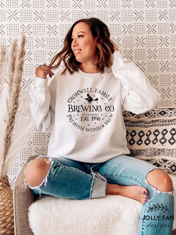 Cromwell Witches Brewing Co Funny Fall Sweatshirt Cute Fall - Etsy | Etsy (US)