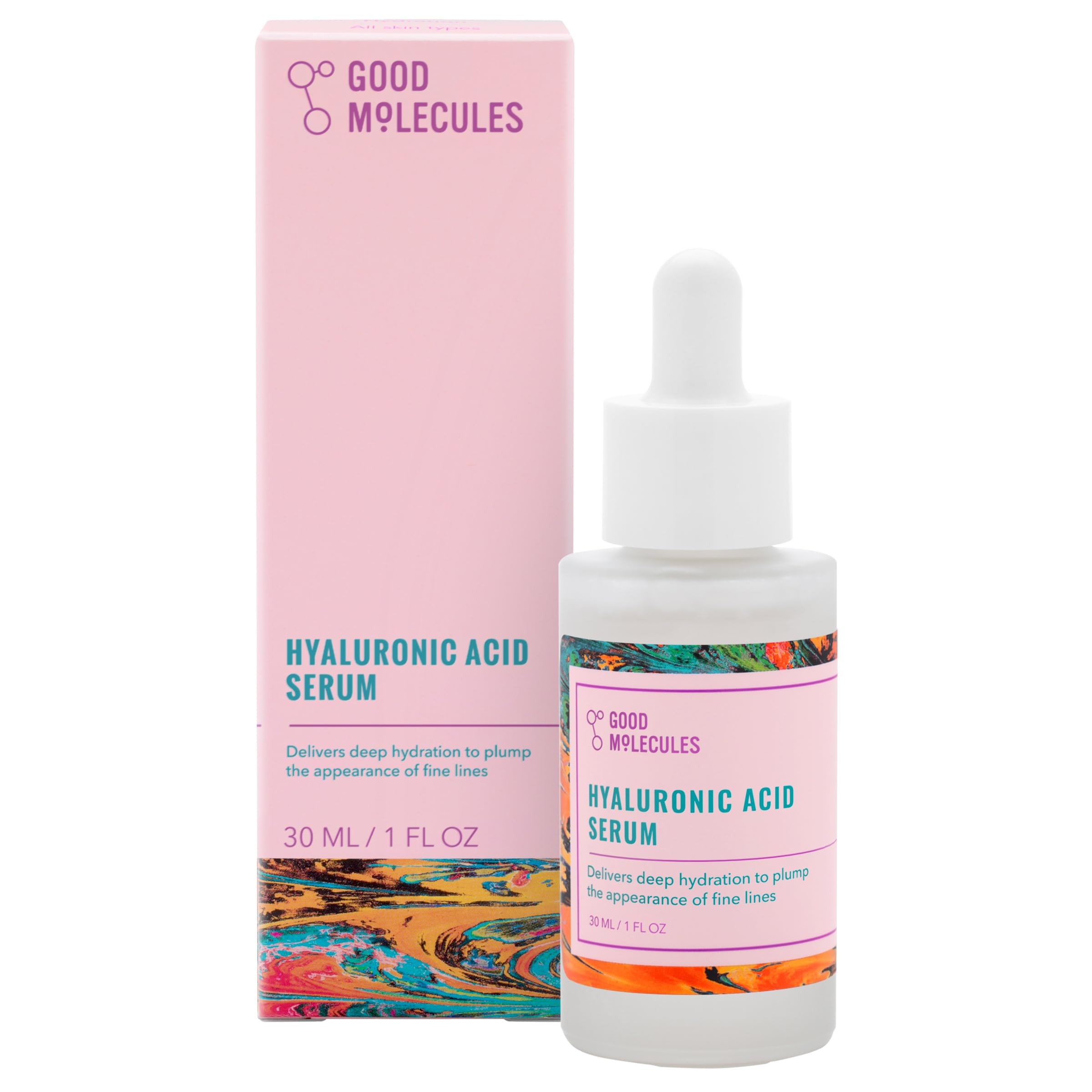 Good Molecules Hyaluronic Acid Serum - Hydrating, Non-greasy formula to Moisturize, Plump - 1% HA... | Amazon (US)
